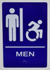 ADA CA MEN RESTROOM ACCESSIBLE SIGN