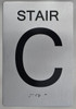 HOTEL DIRECTIONAL SIGN STAIR C