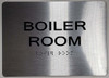 TACTILE HOTEL BOILER ROOM SIGN