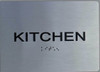TACTILE HOTEL KITCHEN SIGN