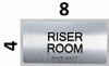 BRAILLE RISER ROOM SIGN