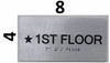 HOTEL STAR FLOOR NUMBER 1 SIGN