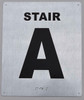 BRAILLE STAIR A SIGN
