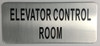 ELEVATOR CONTROL ROOM   Signage ELEVATOR CONTROL ROOM   Signage