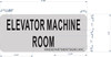 Elevator Machine Room Sign (Brush Aluminium)-The Mont Argent line. Elevator Machine Room Sign (Brush Aluminium)-The Mont Argent line.