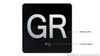 BRAILLE GROUND FLOOR (GR) ELEVATOR JAMB PLATE SIGN
