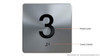 BRAILLE 3RD FLOOR ELEVATOR JAMB PLATE SIGN