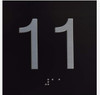 HOTEL ADA 11TH FLOOR ELEVATOR JAMB PLATE SIGN HOTEL ADA 11TH FLOOR ELEVATOR JAMB PLATE SIGN