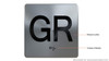 BRAILLE GROUND (GR) FLOOR ELEVATOR JAMB PLATE SIGN BRAILLE GROUND (GR) FLOOR ELEVATOR JAMB PLATE SIGN