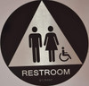 TACTILE HOTEL UNISEX ACCESSIBLE RESTROOM CA SIGN