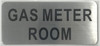 GAS METER ROOM   Sign GAS METER ROOM   Sign