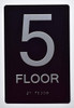 ADA FLOOR NUMBER SIGN