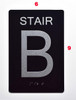 BRAILLE STAIR B SIGN