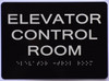 HOTEL ELEVATOR CONTROL ROOM SIGN