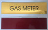 GAS METER   Sign GAS METER   Sign