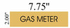GAS METER Sign GAS METER Sign