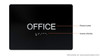 TACTILE HOTEL OFFICE DOOR SIGN