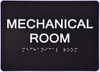 HOTEL MECHANICAL ROOM SIGN
