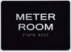 TACTILE HOTEL METER ROOM SIGN
