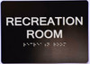 HOTEL DIRECTIONAL SIGN RECREATION ROOM