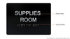 HOTEL ADA SUPPLIES ROOM SIGN