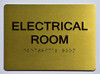 TACTILE HOTEL ELECTRICAL ROOM SIGN