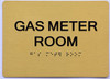 HOTEL ADA GAS METER ROOM SIGN