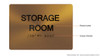 HOTEL ADA STORAGE ROOM SIGN