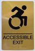 HOTEL ACCESSIBLE EXIT SIGN