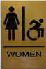 HOTEL WOMEN ACCESSIBLE RESTROOM SIGN