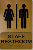 HOTEL DIRECTIONAL SIGN STAFF RESTROOM GOLD HOTEL DIRECTIONAL SIGN STAFF RESTROOM GOLD
