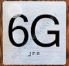 HOTEL DIRECTIONAL SIGN APARTMENT NUMBER 6G