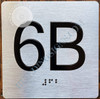 ADA APARTMENT NUMBER 6B SIGN
