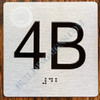 ADA APARTMENT NUMBER 4B SIGN