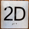 HOTEL ADA APARTMENT NUMBER 2D SIGN