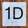 HOTEL APARTMENT NUMBER 1D SIGN