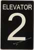 HOTEL ADA ELEVATOR 2 SIGN