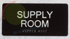 HOTEL ADA SUPPLY ROOM SIGN