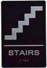 ADA BLACK FLOOR NUMBER - WITH RAISED SIGN