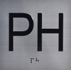 ADA ELEVATOR JAMB PLATE WITH BRAILLE (PH) SIGN