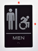 BRAILLE RESTROOM (MEN ACCESSIBLE) SIGN