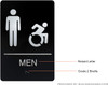 HOTEL ADA RESTROOM (MEN ACCESSIBLE) SIGN
