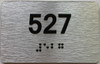TACTILE HOTEL APARTMENT NUMBER 527 SIGN