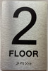 BRAILLE 2 FLOOR SIGN
