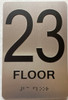 BRAILLE 23 FLOOR SIGN
