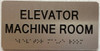 ELEVATOR MACHINE ROOM -The park ave line Signage