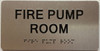 FIRE PUMP ROOM -The park ave line sizeBuilding Sign