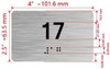 HOTEL ADA APARTMENT NUMBER - UNIT NUMBER SIGN