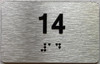 ADA APARTMENT NUMBER - UNIT NUMBER SIGN