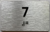 TACTILE HOTEL APARTMENT NUMBER - UNIT NUMBER SIGN